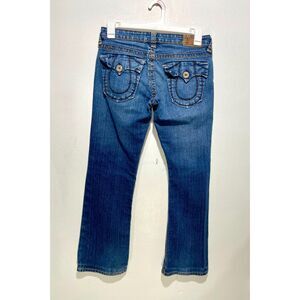 True Religion jeans USA bootcut low rise blue medium wash denim casual women 29